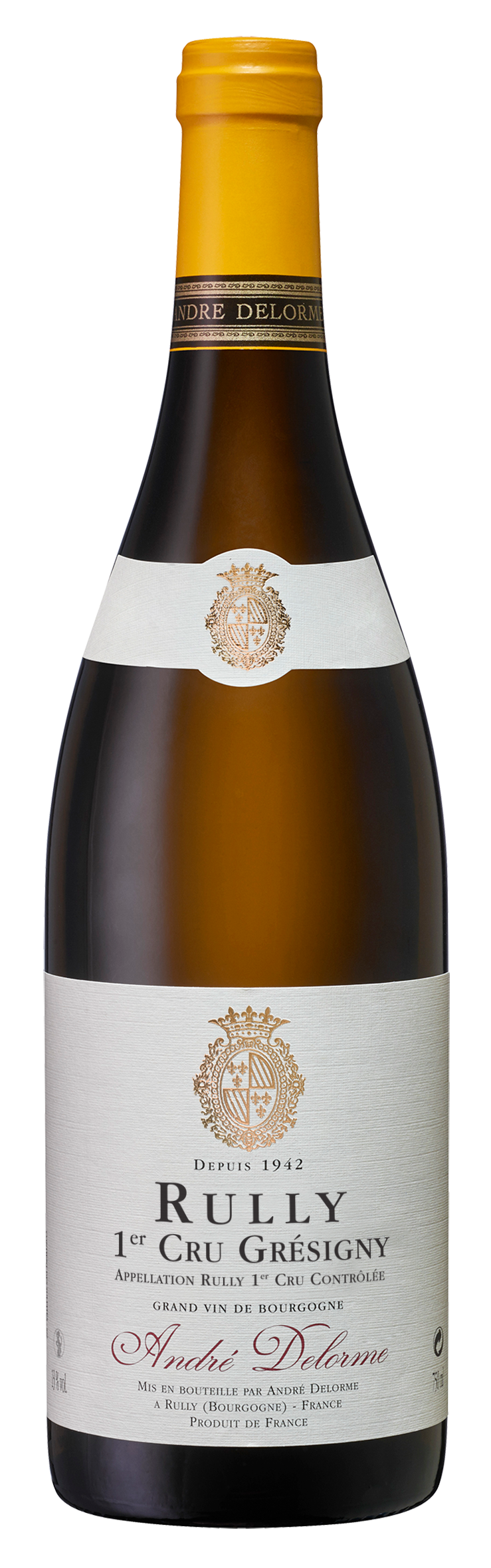 Rully 1er Cru Grésigny André Delorme - Vin de Bourgogne Blanc - Côte Chalonnaise - Chardonnay