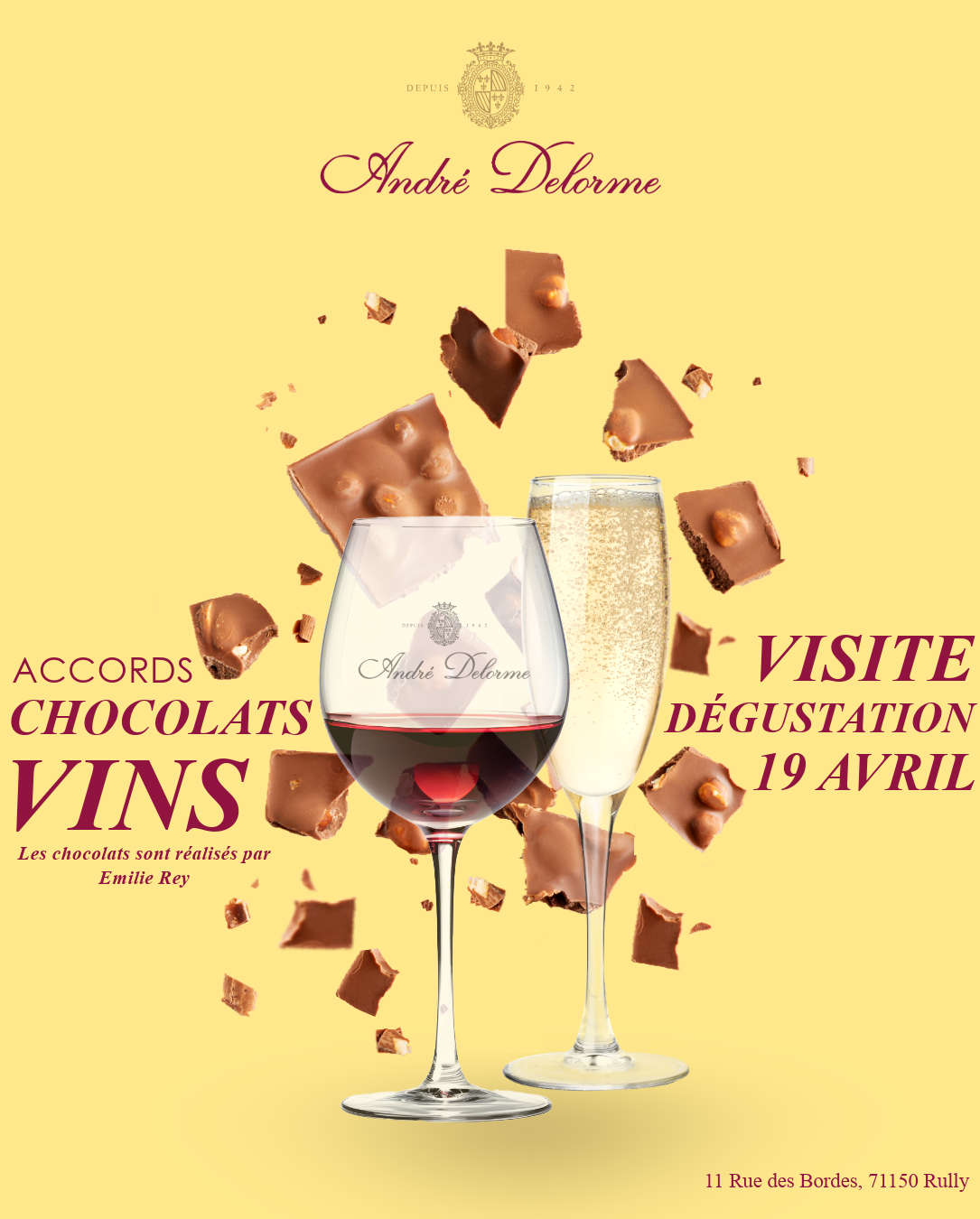 Degustation Vins & Chocolates - Dégustation des vins et chocolats - Pâques en Bourgogne
