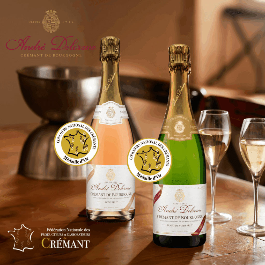 Médaille d'Or Concours National des Crémants Maison André Delorme